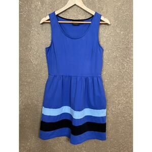 Cynthia Rowley Blue Dress Stripe Accent with Pockets Size M
